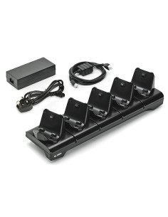 Zebra 5-slot Stacja dokująca do drukarki, seria ZQ300, zawiera zasilacz i kabel zasilający UK