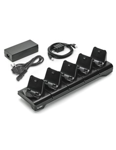 Zebra 5-slot Stacja dokująca do drukarki, seria ZQ300, zawiera zasilacz i kabel zasilający EU