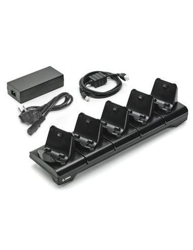 Zebra 5-slot Stacja dokująca do drukarki, seria ZQ300, zawiera zasilacz i kabel zasilający EU