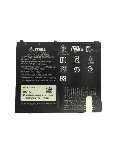 Zebra Pakiet baterii litowo-polimerowej o pojemności 6440 mAh do ET51 / ET56