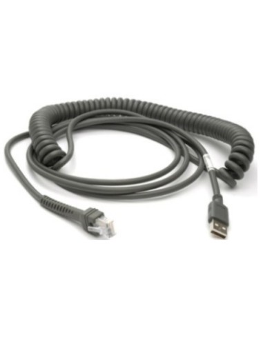 Zebra Kabel ekranowany USB, złącze typu A, 4,6 m, spiralny