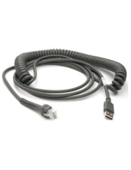 Zebra Kabel ekranowany USB, złącze typu A, 4,6 m, spiralny