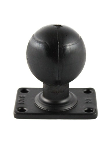 Zebra Prostokątna baza RAM Mount z gumową kulą 2,25 cala