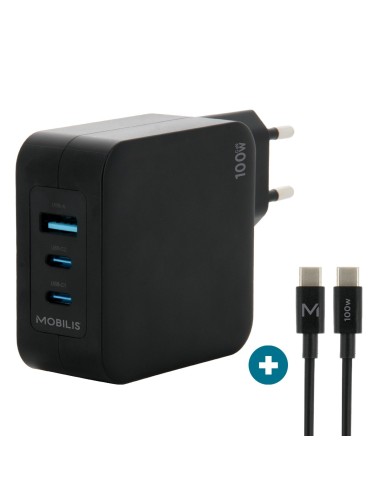 Mobilis Ładowarka sieciowa 100W USB-C USB-A z kablem 2 m