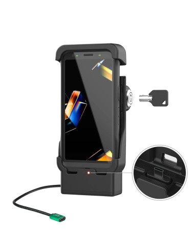 RAM Uchwyt samochodowy z zamkiem, USB-C i ładowaniem do Zebra TC501