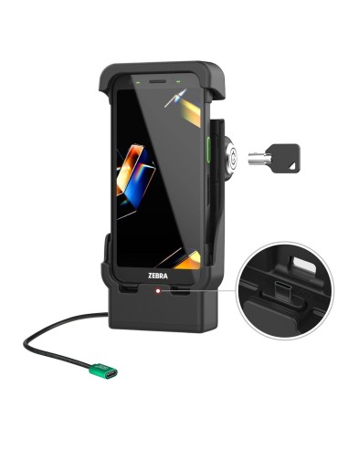 RAM Uchwyt samochodowy z zamkiem, USB-C i ładowaniem do Zebra TC701