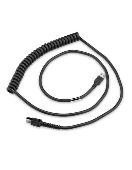 Zebra Kabel USB-A ekranowany spiralny 2,7 m