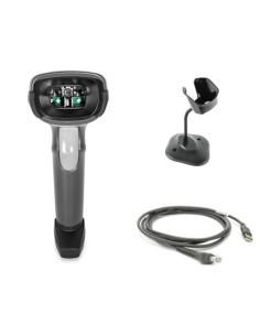 Zebra DS2208 Skaner przewodowy 1D/2D SR USB ze stojakiem, czarny  (zestaw)