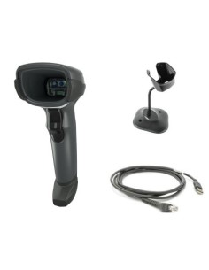 Zebra DS4608 Skaner przewodowy 1D/2D SR USB ze stojakiem, czarny (zestaw)